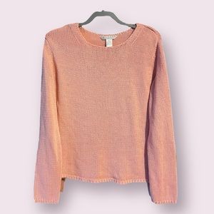 Vintage John Paul Richard Baby Pink Large Knit Sweater